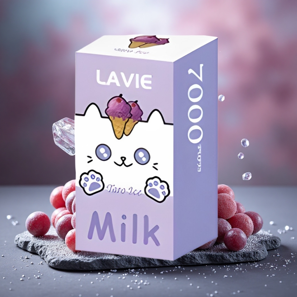 Lavie Milk 7000 Puffs 16ML Disposable Vape Grape Ice