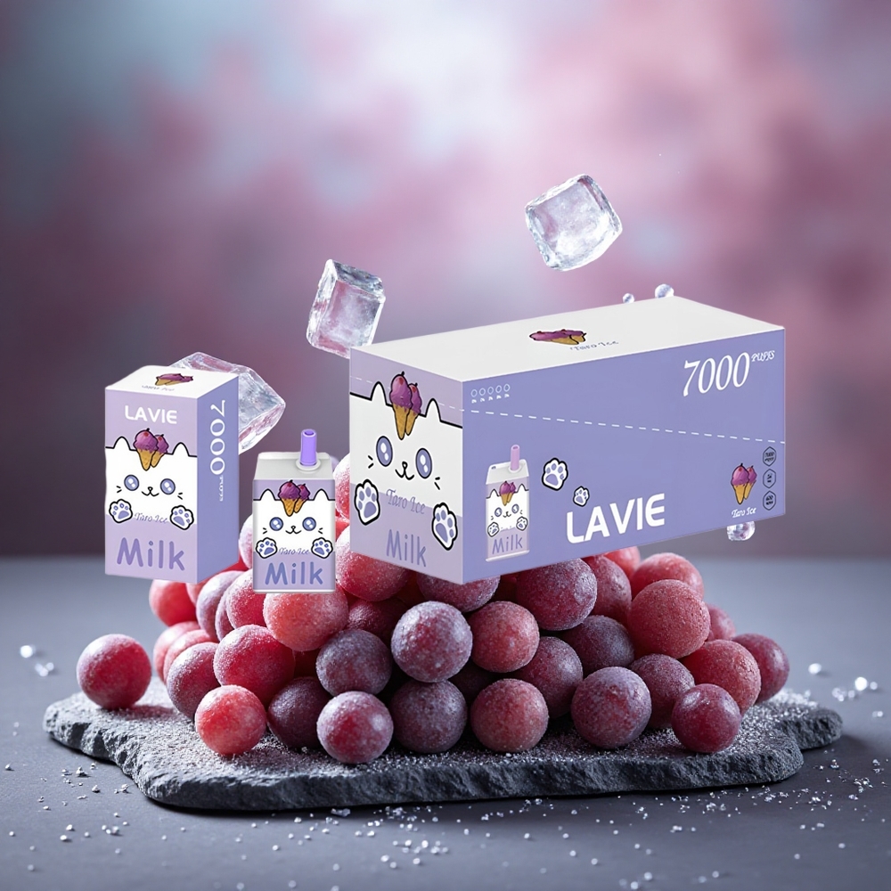Lavie Milk 7000 Puffs 16ML Disposable Vape Grape Ice