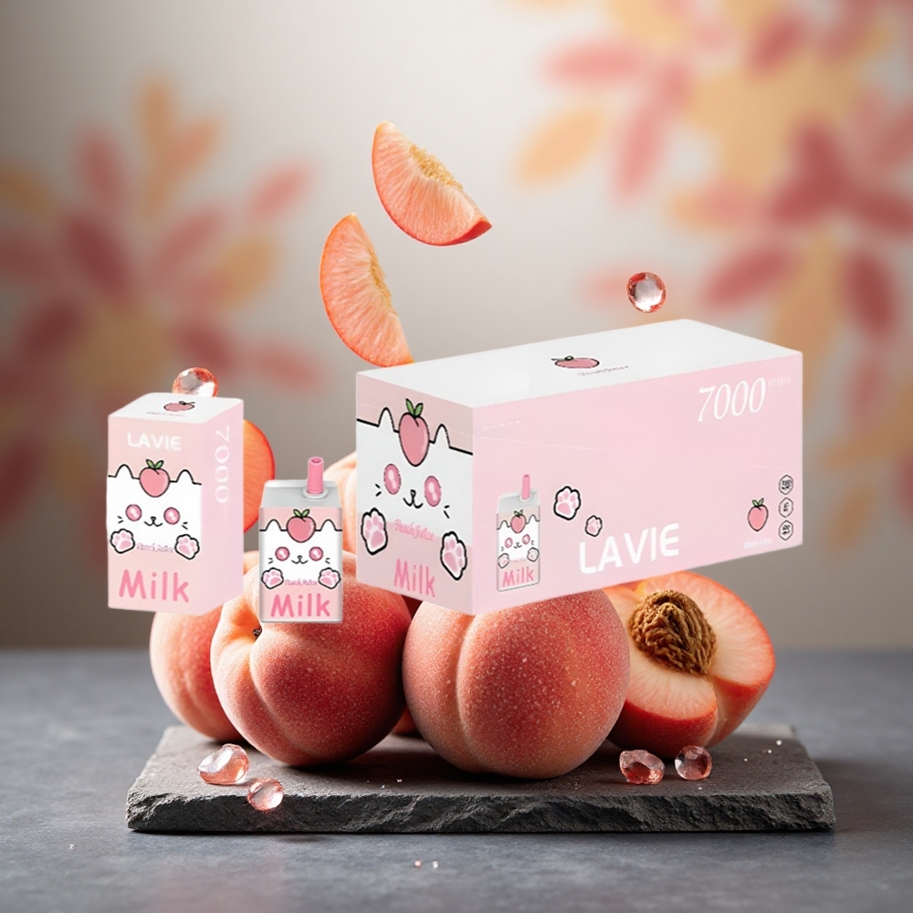 Lavie Milk 7000 Puffs 16ML Disposable Vape Peach Juice