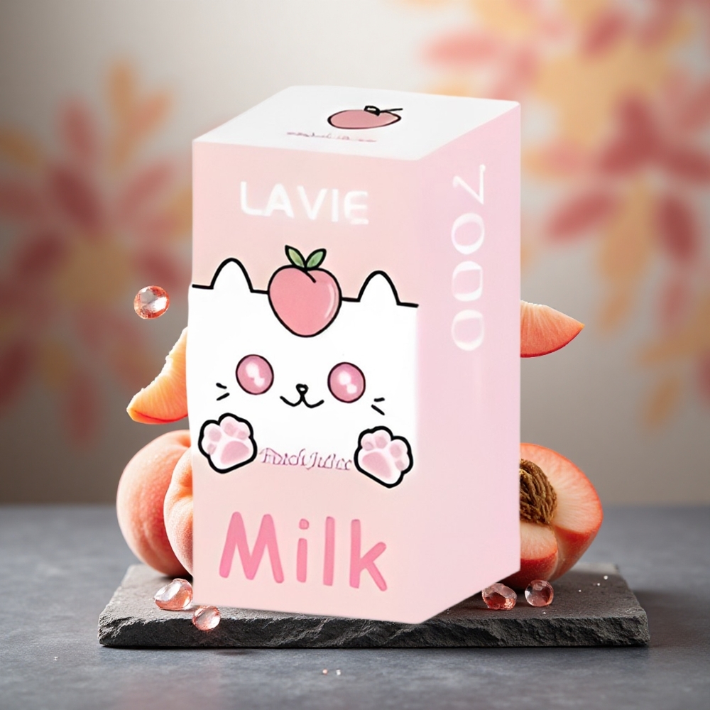 Lavie Milk 7000 Puffs 16ML Disposable Vape Peach Juice