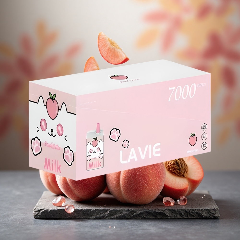 Lavie Milk 7000 Puffs 16ML Disposable Vape Peach Juice