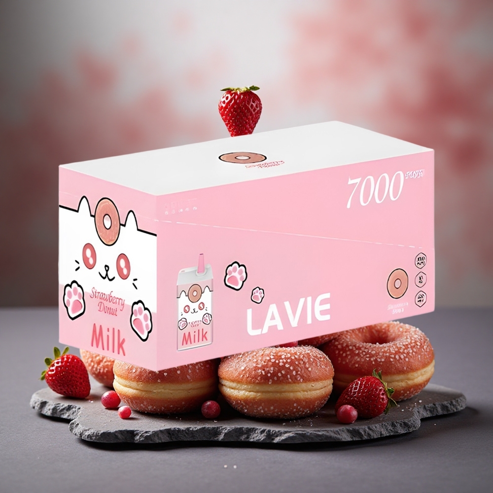 Lavie Milk 7000 Puffs 16ML Strawberry Donut Disposable Vape