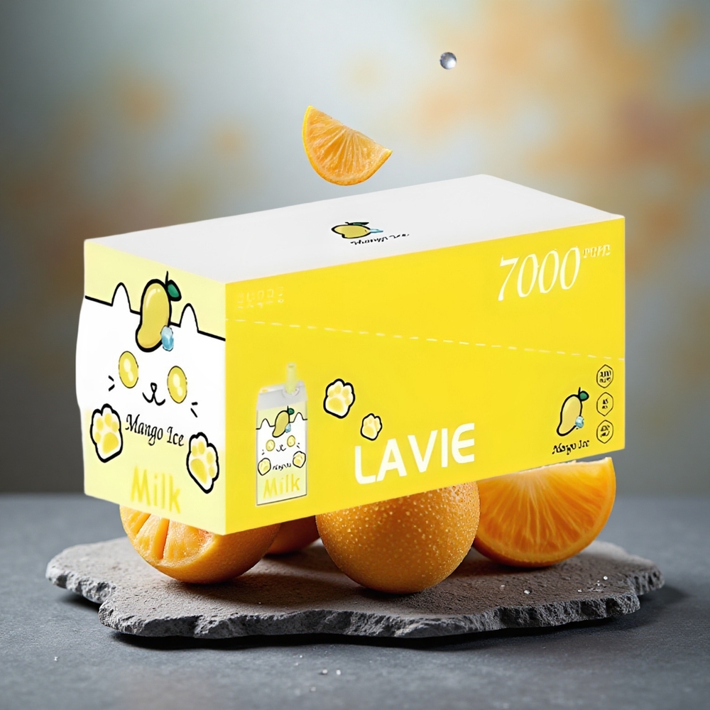Lavie Milk 7000 Puffs Rechargeable Mango Ice