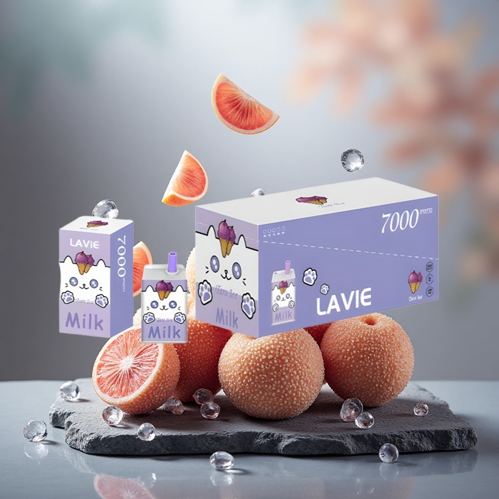 Lavie Milk 7000 Puffs Rechargeable Taro Ice Disposable Vape