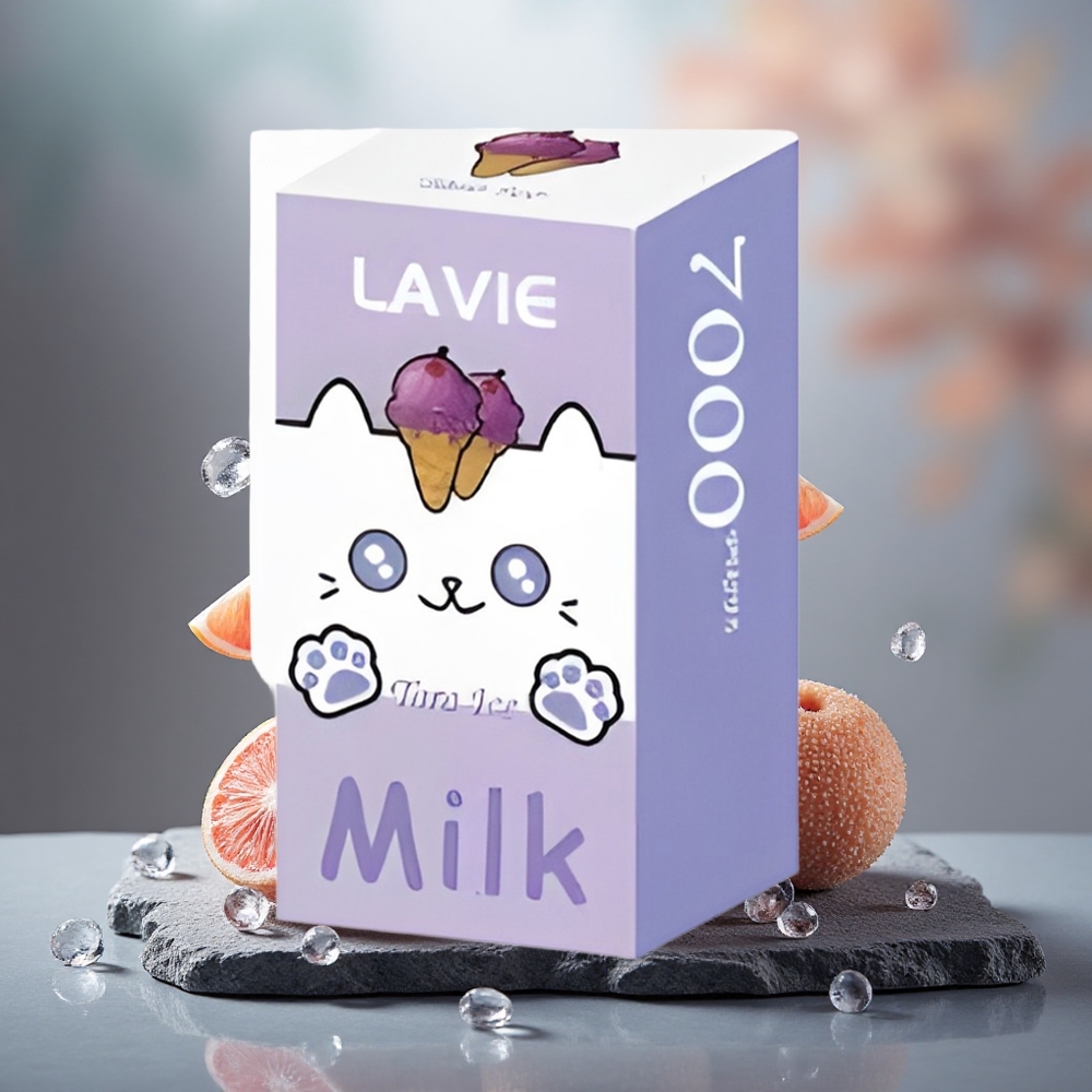 Lavie Milk 7000 Puffs Rechargeable Taro Ice Disposable Vape