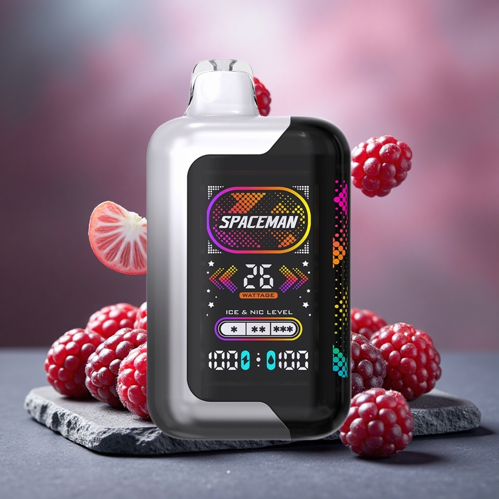 SMOK SPACEMAN SP40000 Disposable Vape Blackberry Razz 20ml E-Liquid Capacity 40000 Puffs
