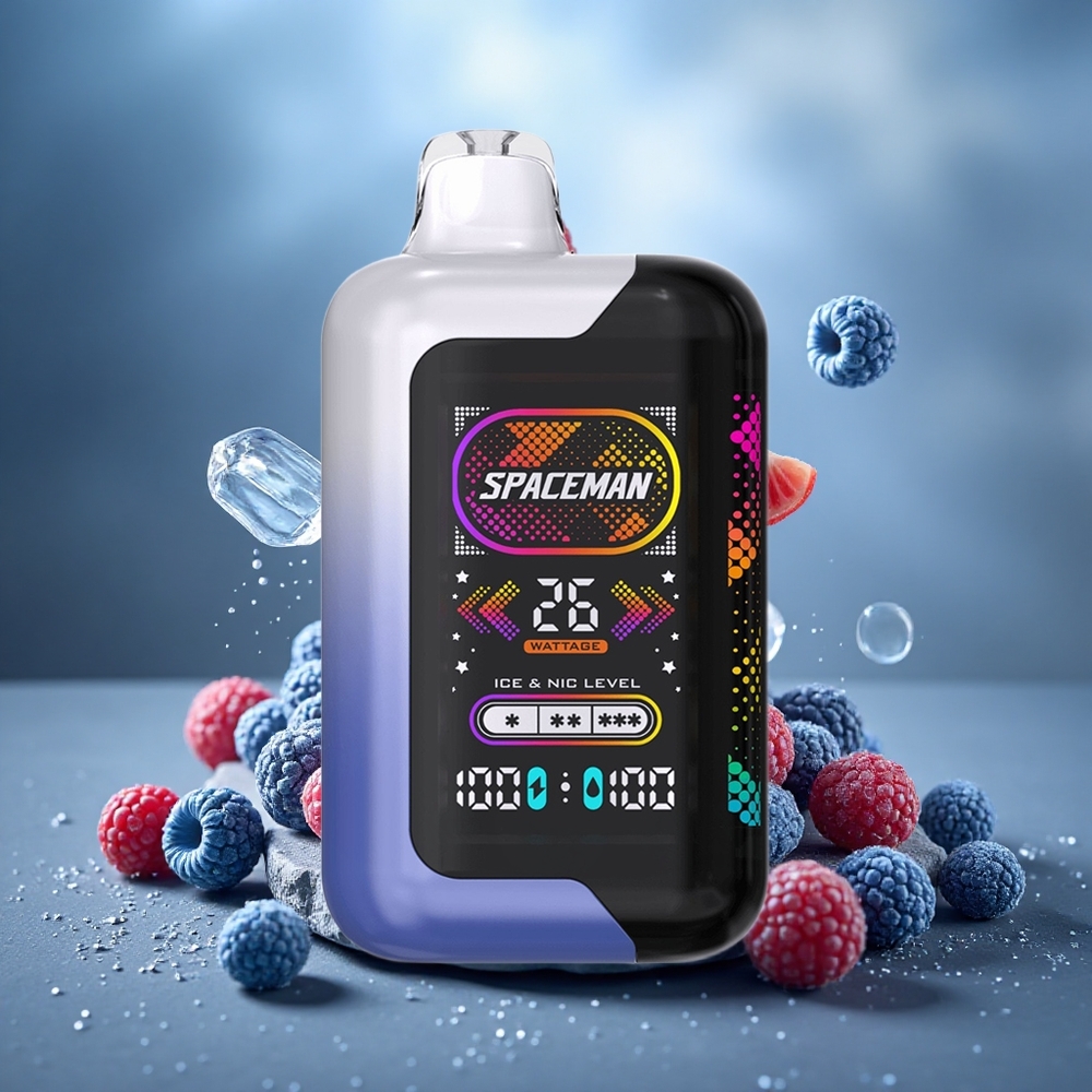 SMOK SPACEMAN SP40000 Disposable Vape Blue Razz Ice 20ml E-Liquid Capacity 1000mAh