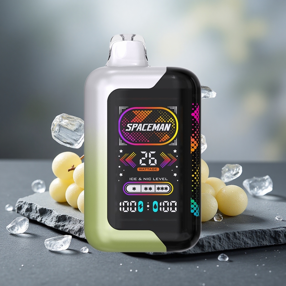 SMOK SPACEMAN SP40000 Disposable Vape White Grape Ice 1000mAh 20ml E-Liquid Capacity