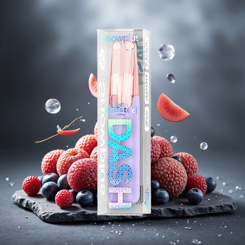 Snowplus Dash 4000 Puffs Ceramic Disposable Device Black Dragon Ice