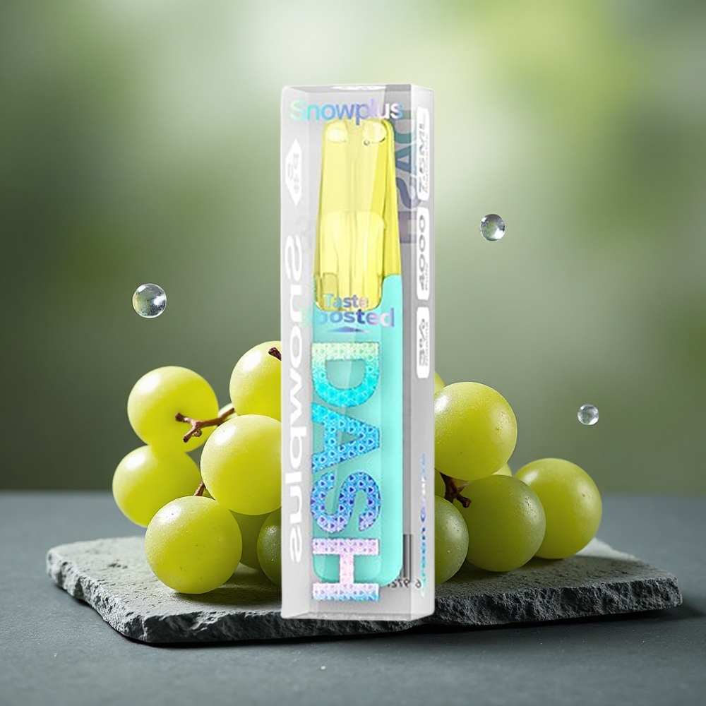Snowplus Dash 4000 Puffs Ceramic Disposable Device Green Grape