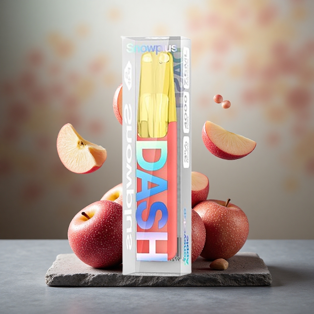 Snowplus Dash 4000 Puffs Disposable Device Honeycrisp Apple 3%,5% Nicotine Ceramic