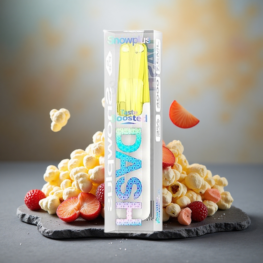 Snowplus Dash 4000 Puffs Disposable Device Vanilla Popcorn Ceramic 3%,5% Nicotine