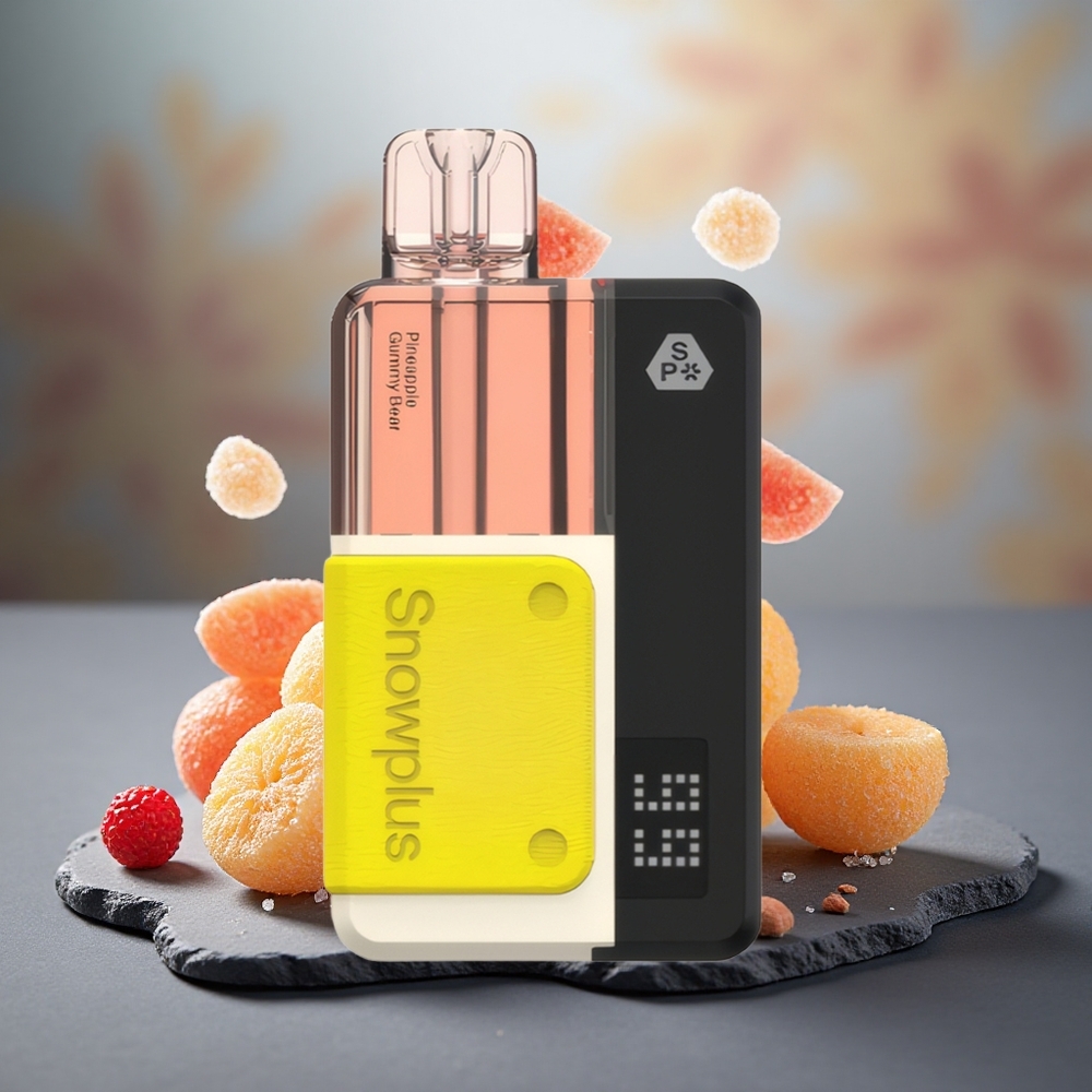 Snowplus Swift 15000 Puffs Pod Kit Pineapple Gummy Bear Dual Mesh Atomizer 2+10ml Refill