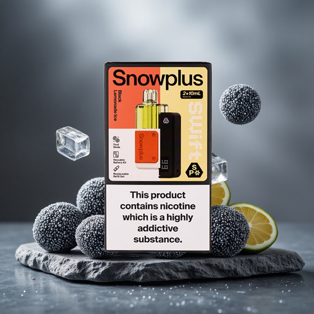 Snowplus Swift 5000 Puffs Dual Mesh Atomizer Pod Kit Black Lemonade Ice
