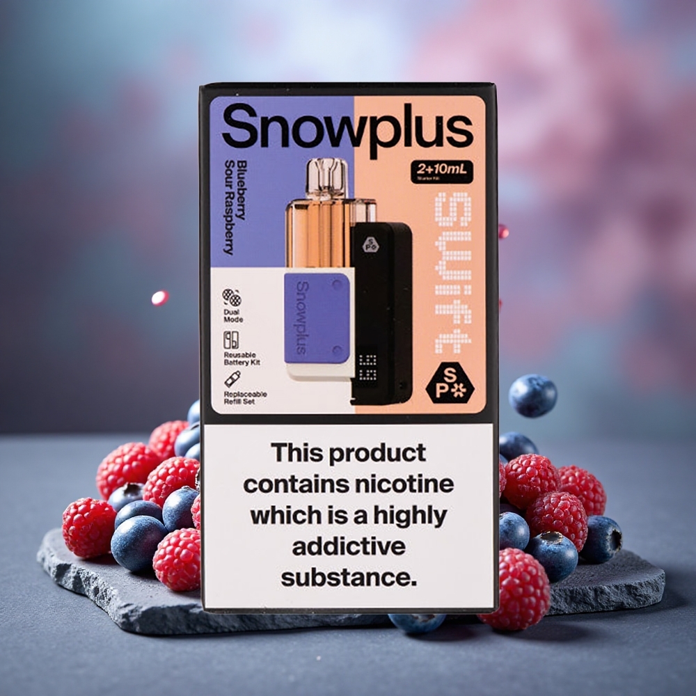 Snowplus Swift 5000 Puffs Dual Mesh Atomizer Prefilled Pod Kit Blueberry Sour Raspberry