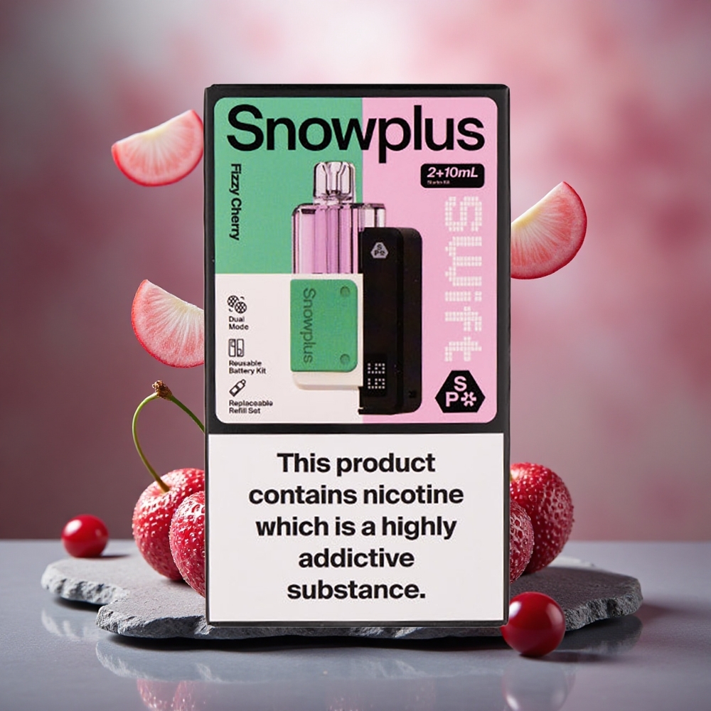 Snowplus Swift 5000 Puffs Dual Mesh Atomizer Prefilled Pod Kit Fizzy Cherry