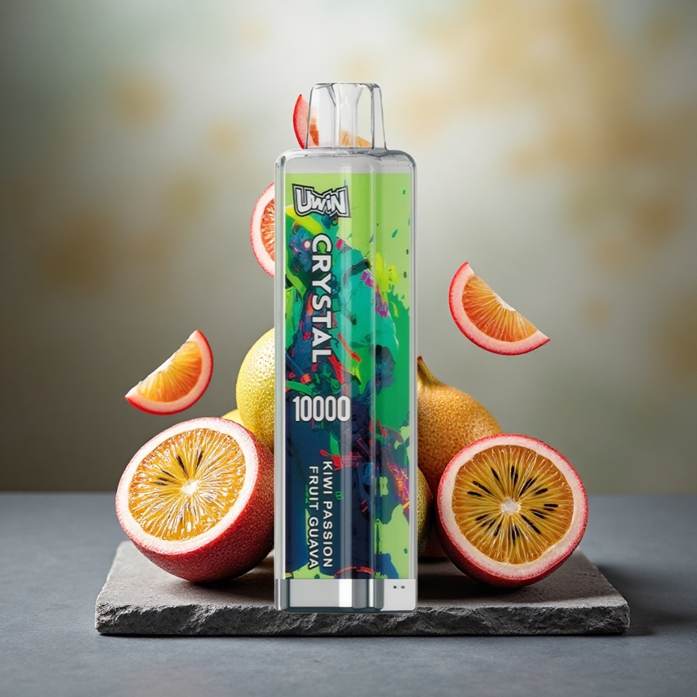 Uwin Crystal 10000 Puffs RGB Disposable Vape Kiwi Passion Fruit Guava