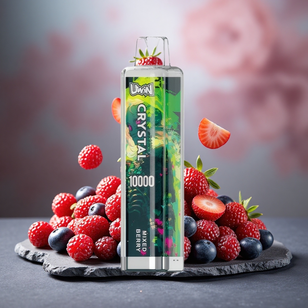 Uwin Crystal 10000 Puffs RGB Disposable Vape Mixed Berry