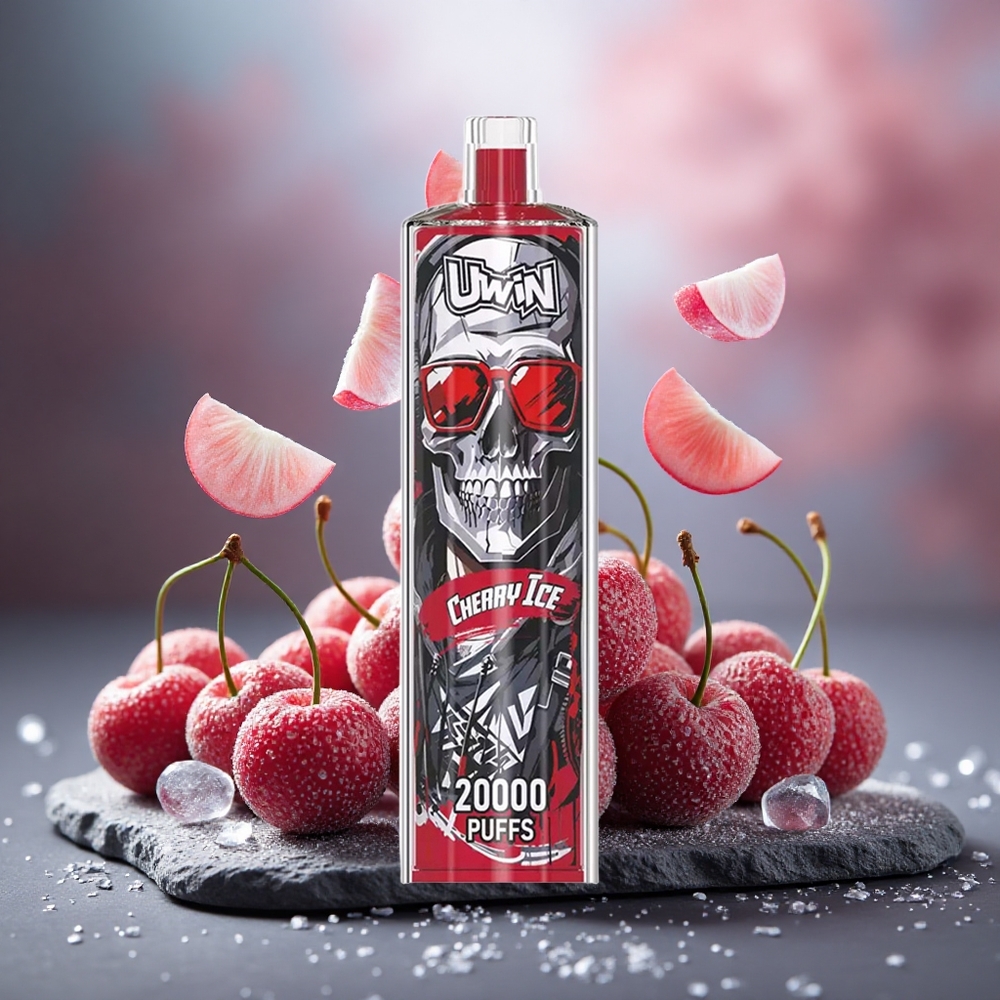 Uwin Shisha Crystal 20000 Puffs Cherry Ice 22ml Mesh Coil