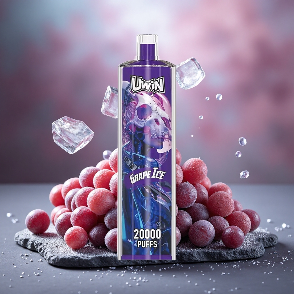 Uwin Shisha Crystal 20000 Puffs Grape Ice Mesh Coil Type-C