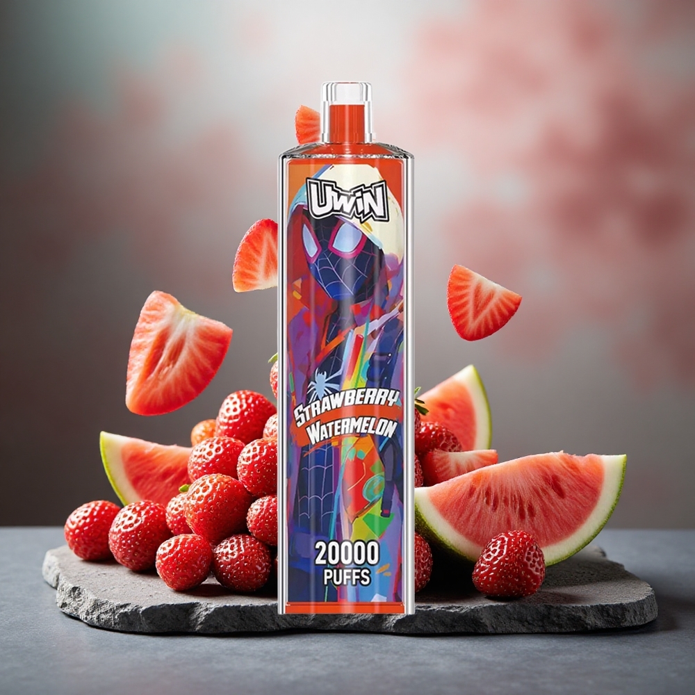 Uwin Shisha Crystal 20000 Puffs Strawberry Watermelon Mesh Coil
