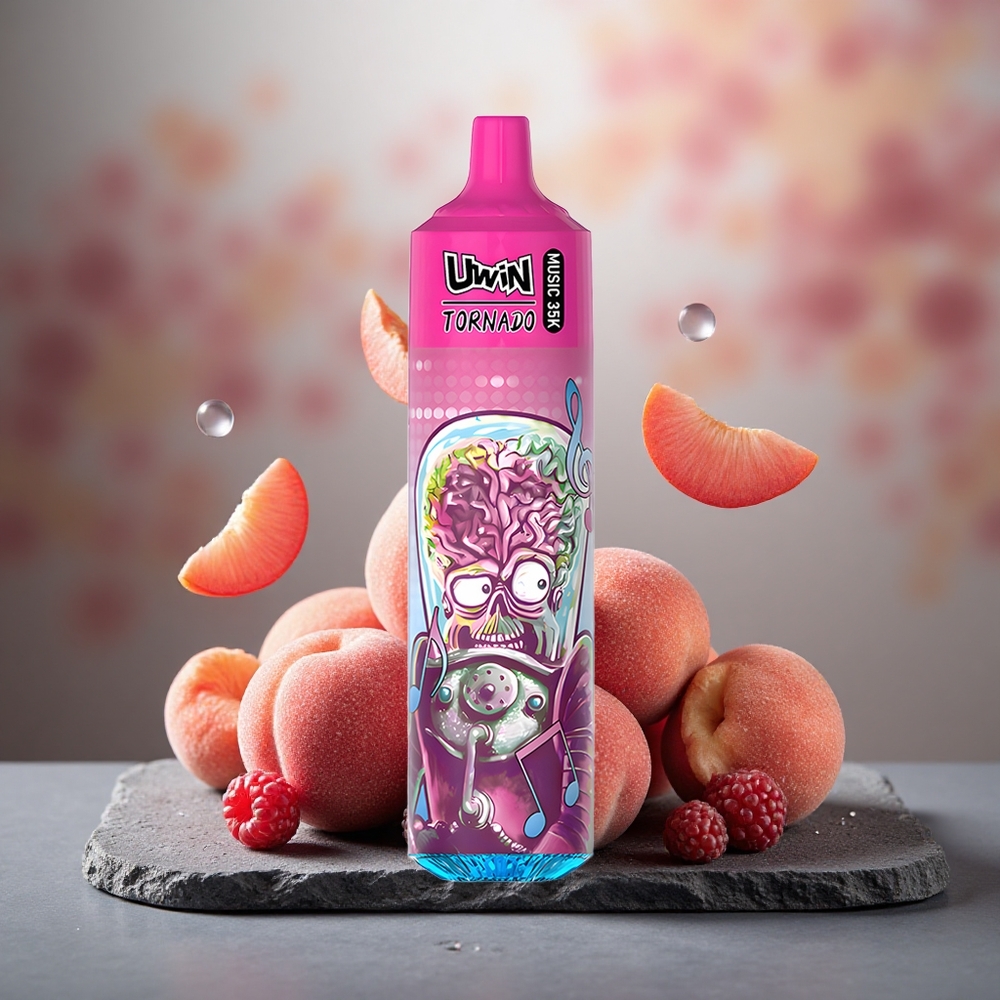 Uwin Tornado 35K Music Disposable Vape Peach Berry 600mAh Type-C