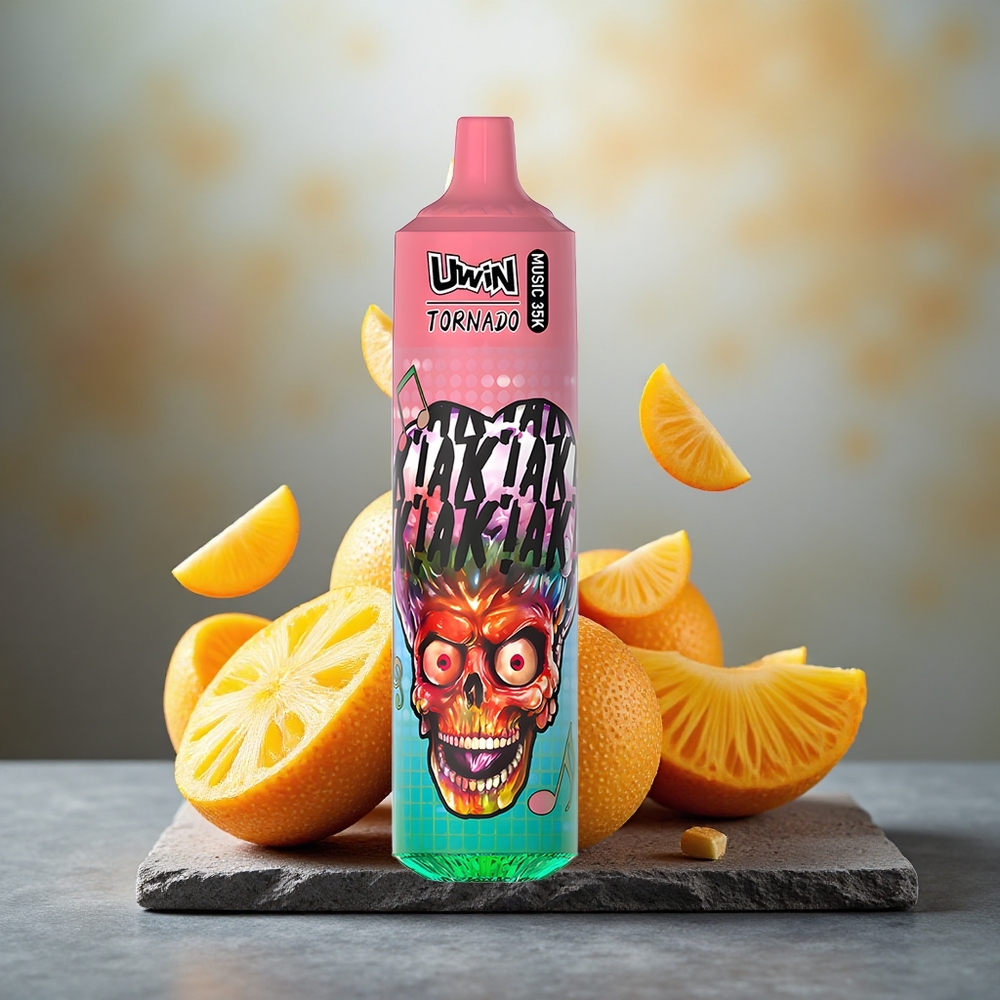 Uwin Tornado 35K Music Disposable Vape Peachy Mango Pineapple 600mAh Type-C