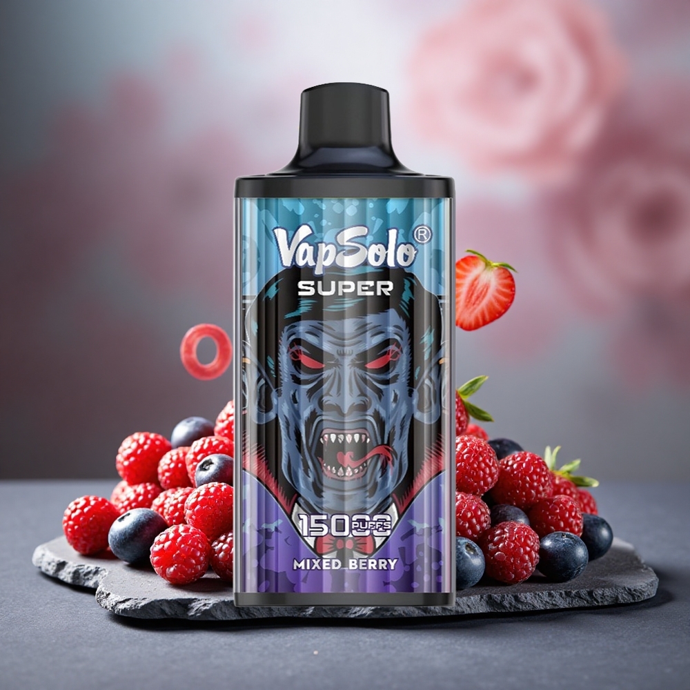 Vapsolo Super 15000 Puffs 40ml E-Liquid Disposable Vape Mixed Berries Type-C