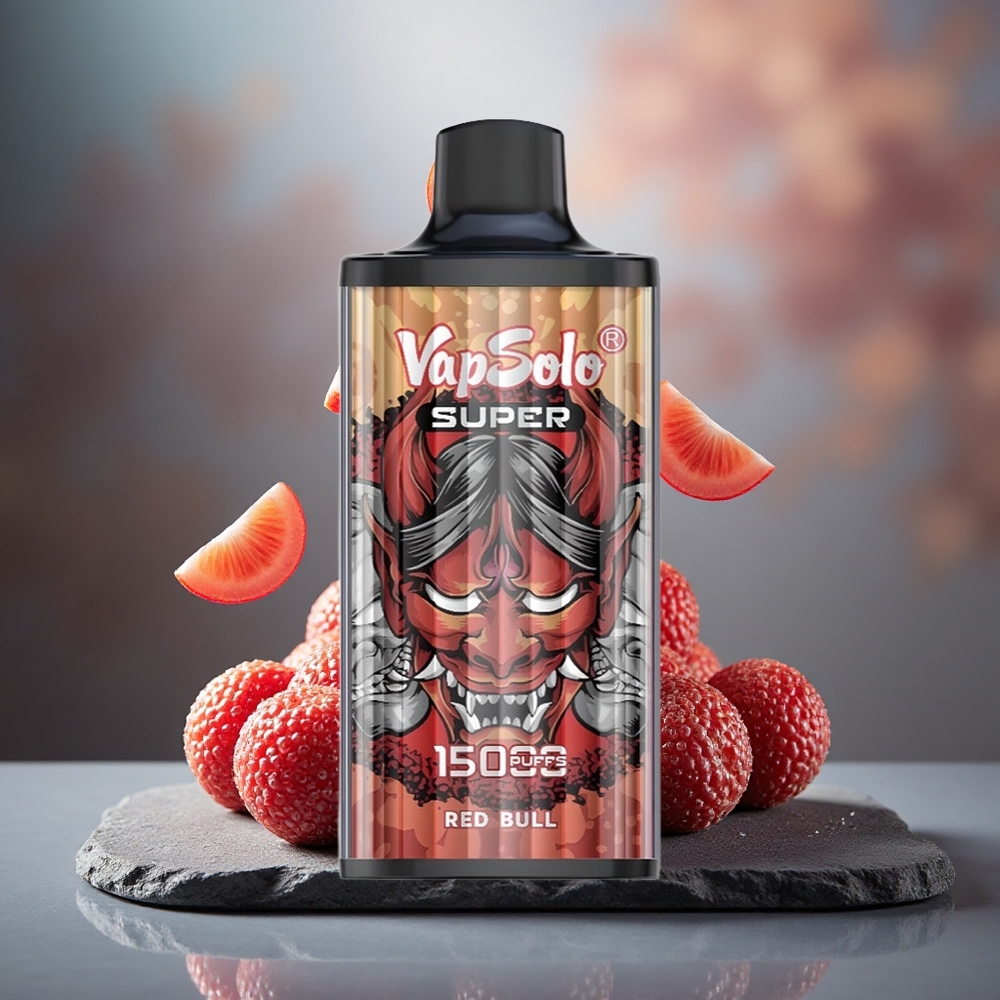 Vapsolo Super 15000 Puffs 40ml E-Liquid Mesh Coil Disposable Vape Red Bull