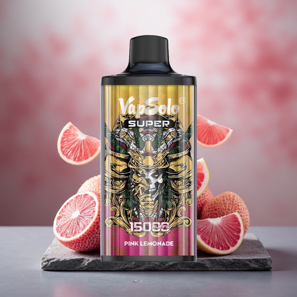 Vapsolo Super 15000 Puffs 40ml E-Liquid Pink Lemonade Disposable Vape