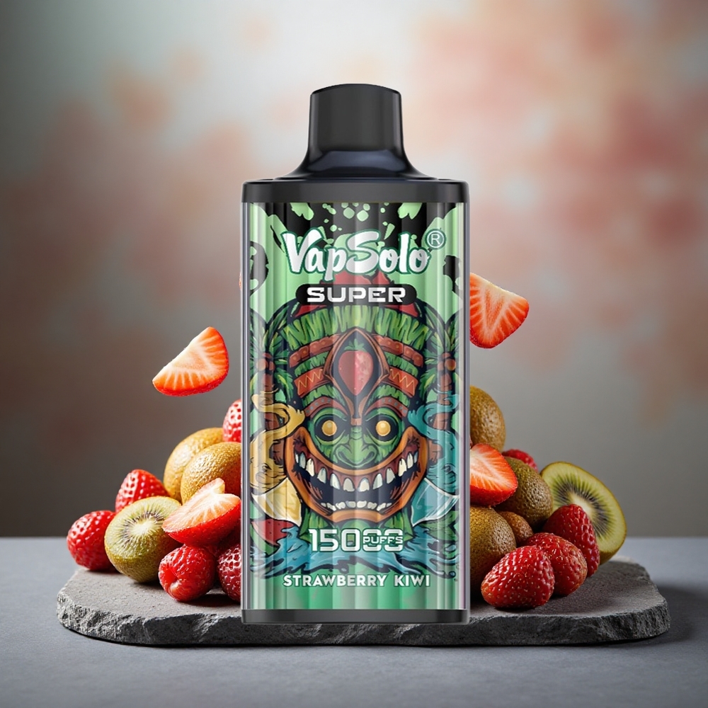 Vapsolo Super 15000 Puffs 40ml E-Liquid Strawberry Kiwi Disposable Vape