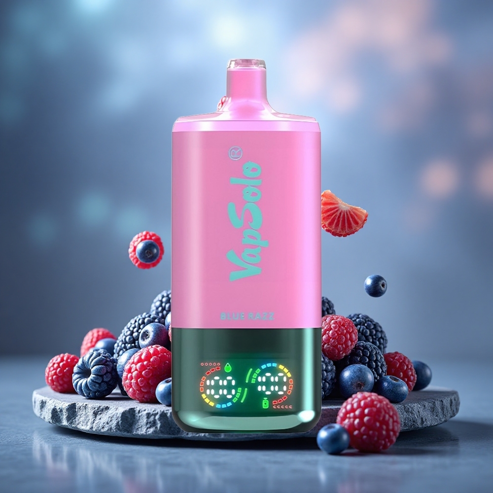 Vapsolo Triple 30000 Puffs 40ml E-Liquid Disposable Vape Blue Razz