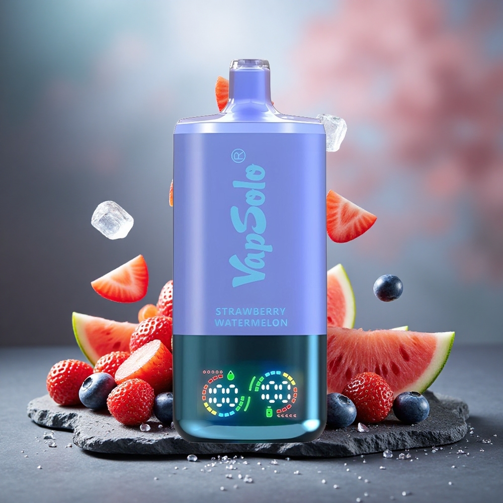 Vapsolo Triple 30000 Puffs 40ml E-Liquid Disposable Vape Strawberry Watermelon & Blueberry Ice