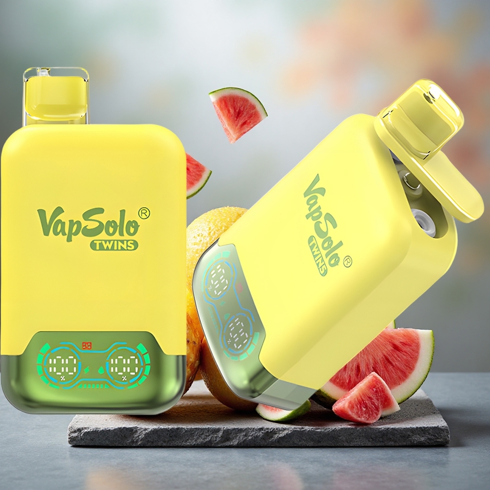 Vapsolo Twins 20000 Puffs 40ml E-Liquid Disposable Vape Pineapple Coconut & Watermelon Ice