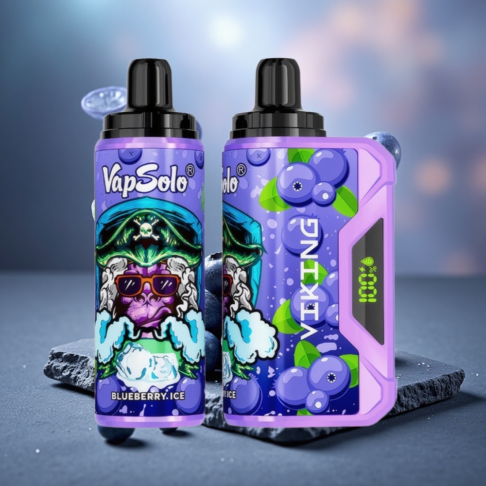 VapSolo VIKING 12000 Puffs 22ml E-Liquid Disposable Vape Blueberry