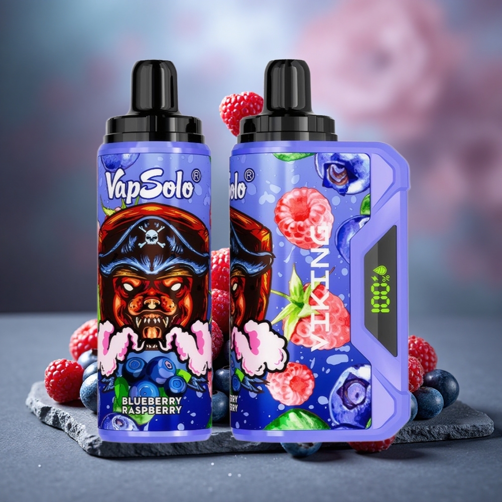 VapSolo VIKING 12000 Puffs 22ml E-Liquid Disposable Vape Blueberry Raspberry
