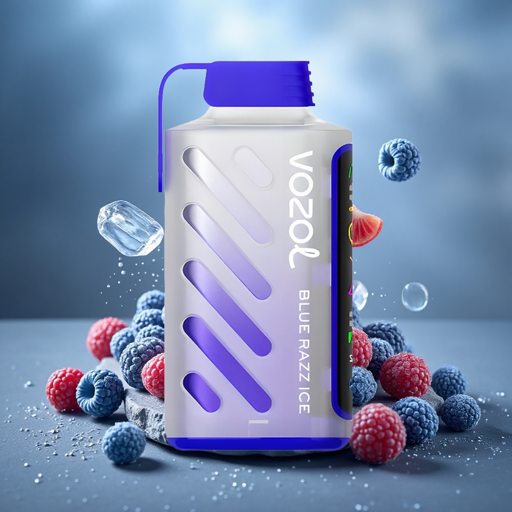 VOZOL Gear Power 20000 Puffs Dual Mesh Disposable Vape Blue Razz Ice
