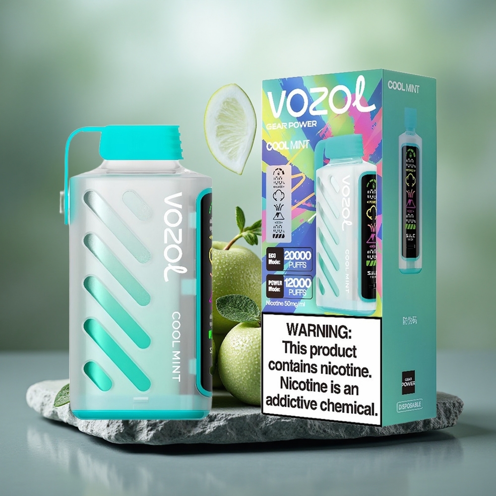 VOZOL Gear Power 20000 Puffs Dual Mesh Disposable Vape Cool Mint