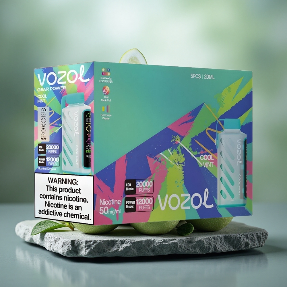 VOZOL Gear Power 20000 Puffs Dual Mesh Disposable Vape Cool Mint
