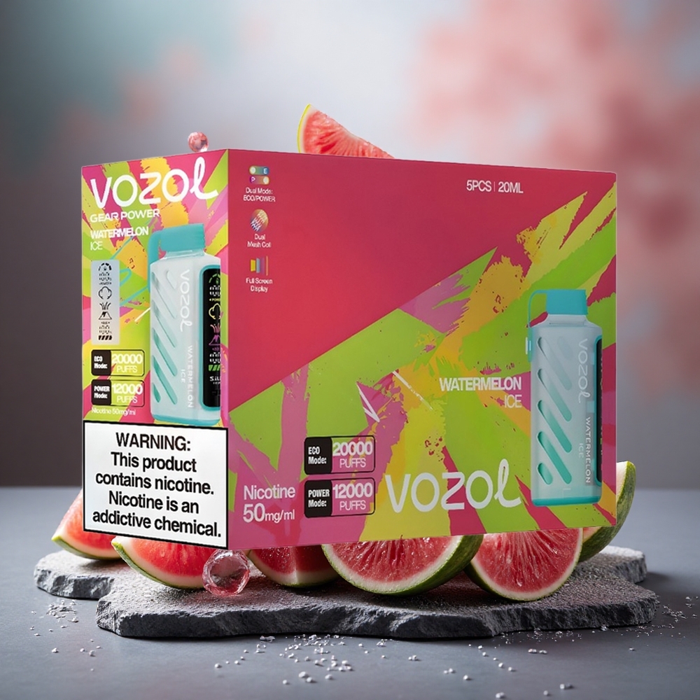VOZOL Gear Power 20000 Puffs Dual Mesh Disposable Vape Watermelon Ice