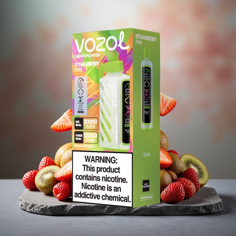VOZOL Gear Power 20000 Puffs Dual Mesh Strawberry Kiwi Disposable Vape