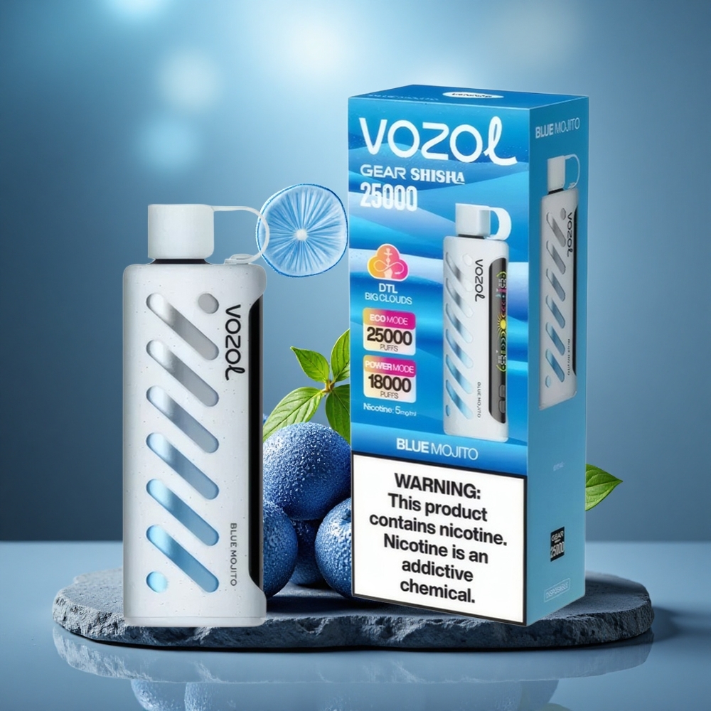 VOZOL Gear Shisha 25000 Puffs Dual Mesh Blue Mojito