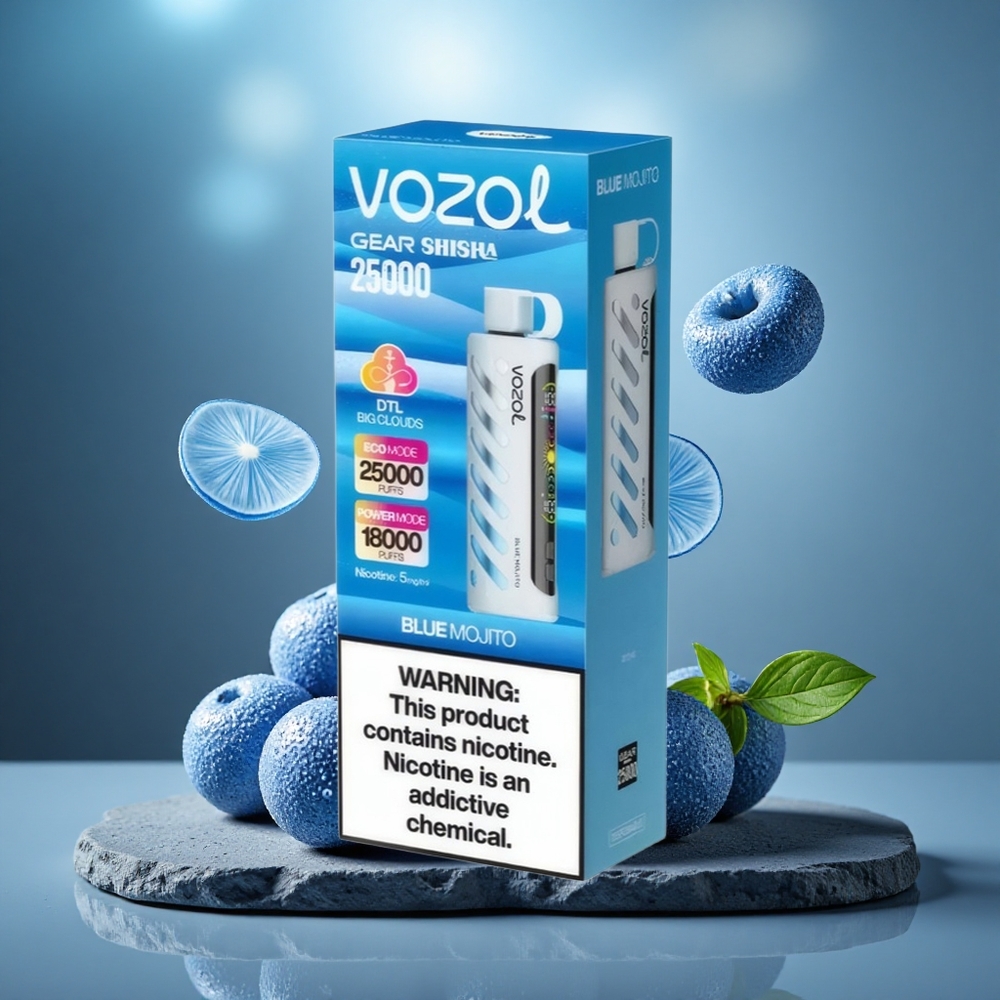 VOZOL Gear Shisha 25000 Puffs Dual Mesh Blue Mojito
