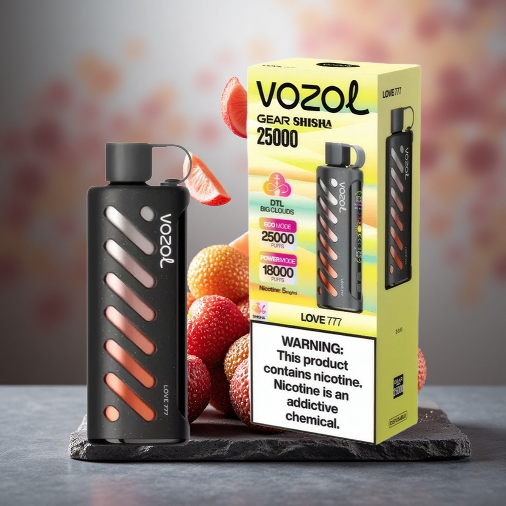 VOZOL Gear Shisha 25000 Puffs Dual Mesh Disposable Vape Love 777