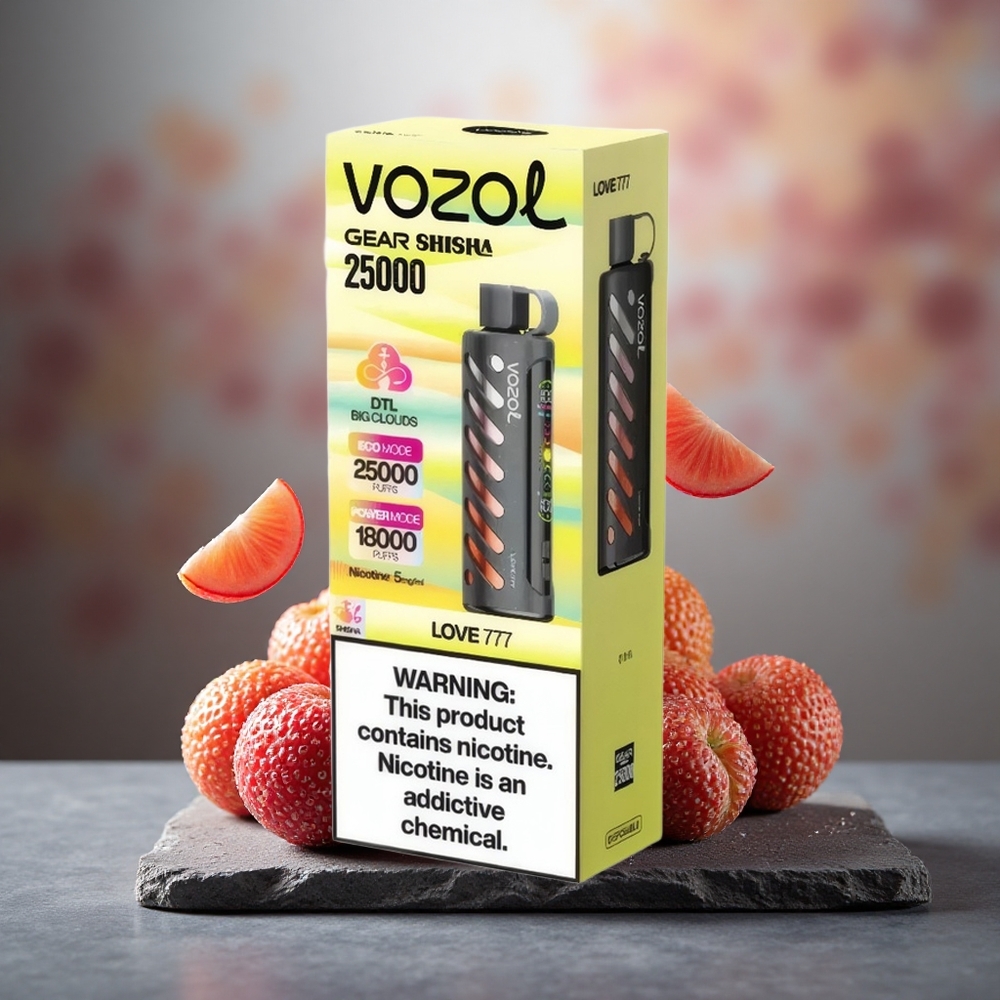 VOZOL Gear Shisha 25000 Puffs Dual Mesh Disposable Vape Love 777