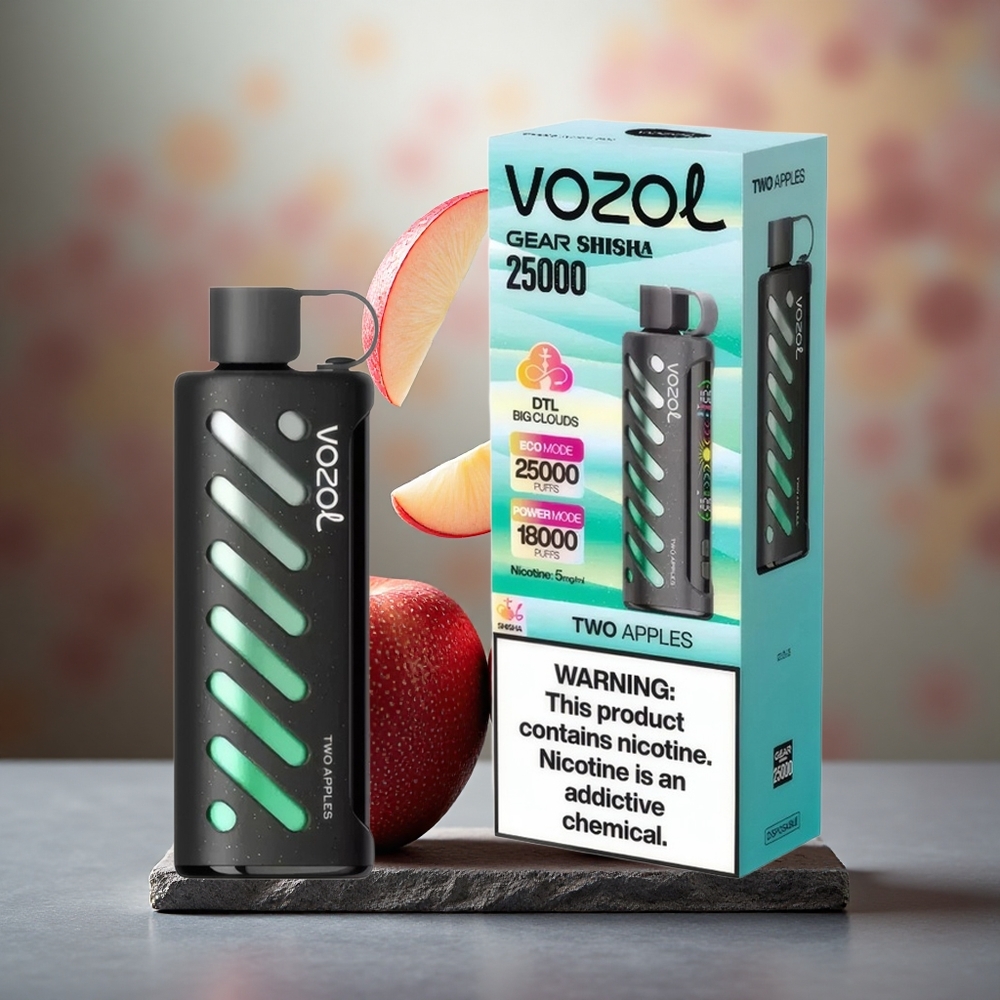 VOZOL Gear Shisha 25000 Puffs Dual Mesh Disposable Vape Two Apples