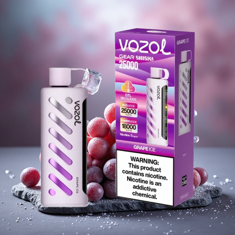 VOZOL Gear Shisha 25000 Puffs Dual Mesh Grape Ice