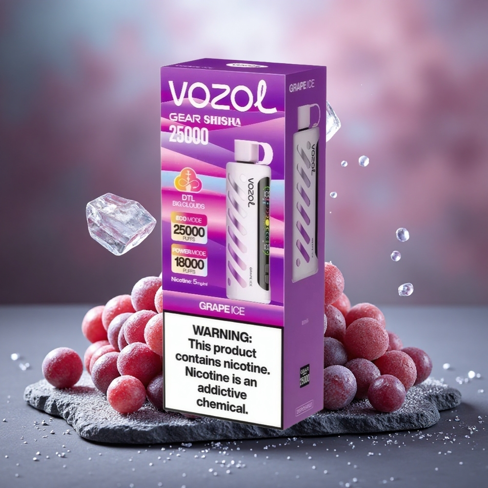 VOZOL Gear Shisha 25000 Puffs Dual Mesh Grape Ice