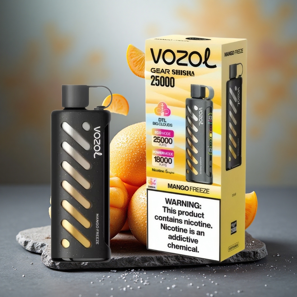 VOZOL Gear Shisha 25000 Puffs Dual Mesh Mango Freeze Disposable Vape