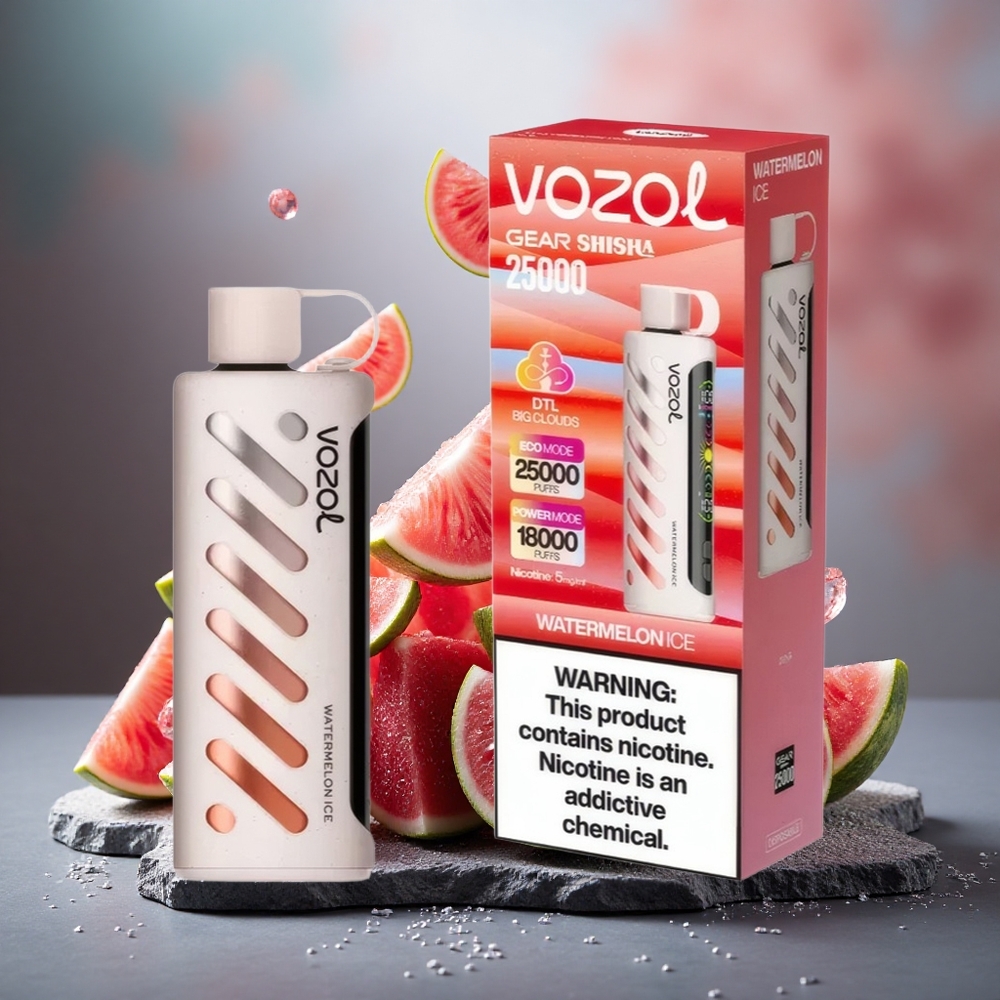 VOZOL Gear Shisha 25000 Puffs Dual Mesh Watermelon Ice Disposable Vape